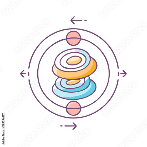 kundalini yoga spiral vector icon, kundalini yoga spiral vector illustration - simple illustration of kundalini yoga spiral, perfect for logos,and kundalini yoga spiral -themed designs.