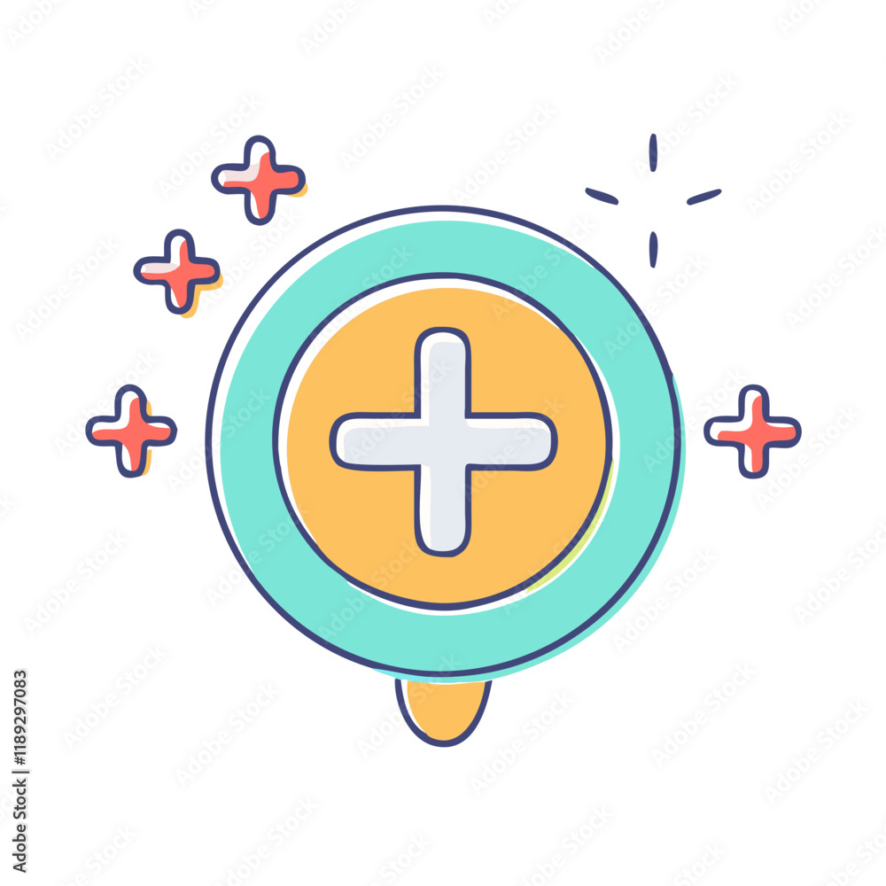 Fototapeta premium positive energy symbol vector icon, positive energy symbol vector illustration - simple illustration of positive energy symbol, perfect for logos,and positive energy symbol -themed designs.
