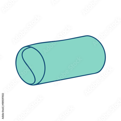 yoga bolster vector icon, yoga bolster vector illustration - simple illustration of yoga bolster, perfect for logos,and yoga bolster -themed designs.