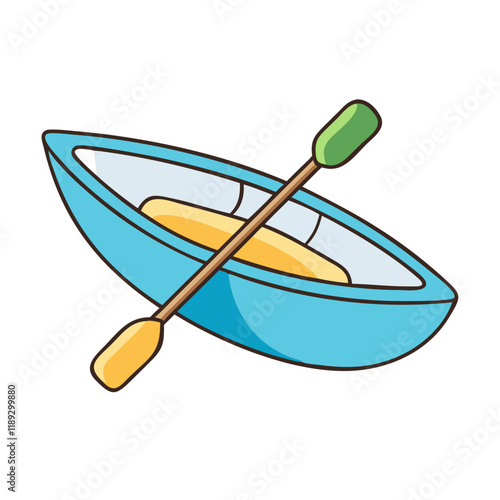 canoe vector icon, canoe vector illustration - simple illustration of canoe, perfect for logos, and canoe -themed designs.