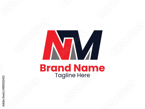 Free Download Vector NM logo, MN letter, Modern NM letter nm logo template - GFXLoad