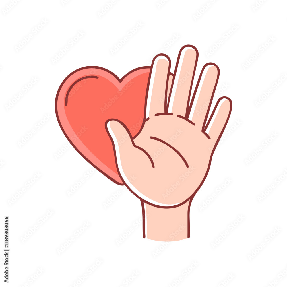 hand on heart vector icon, hand on heart vector illustration - simple illustration of hand on heart, perfect for logos, and hand on heart -themed designs. hand on heart vector icon, hand on heart vector illustration - simple illustration of hand on heart, perfect for logos, and hand on heart -themed designs.