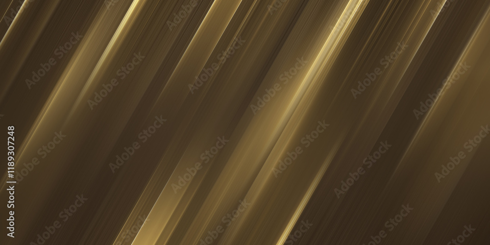 Obraz premium Modern golden gradient geometric shape background with dynamic light speed lines abstract