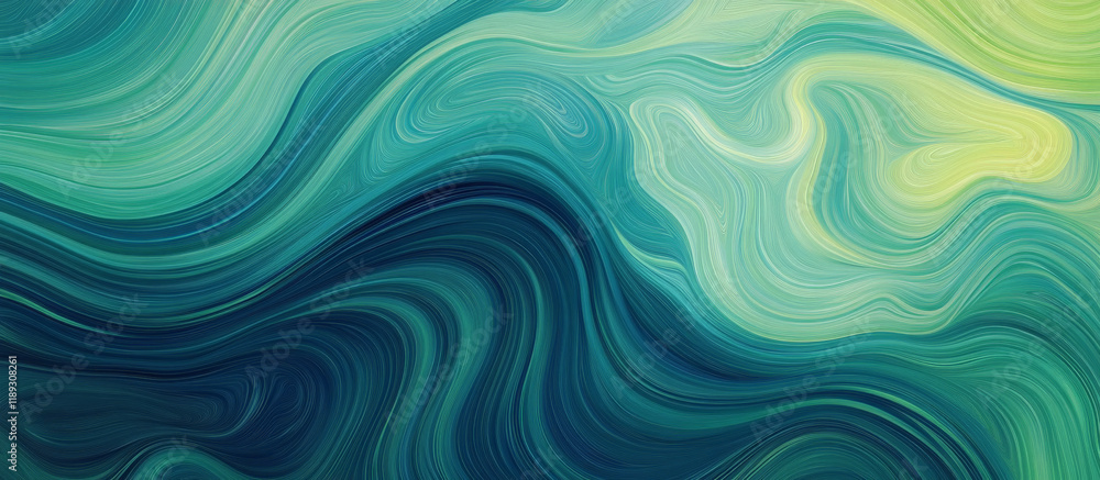 Obraz premium Dynamic Deep Blue Swirls - Contemporary Fluid Design
