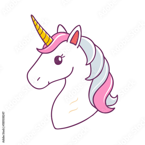 unicorn vector icon, unicorn vector illustration - simple illustration of unicorn, perfect for logos, and unicorn -themed designs.