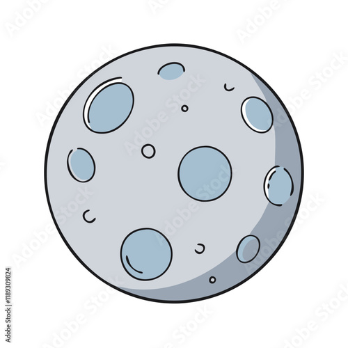 full moon vector icon, full moon vector illustration - simple illustration of full moon, perfect for logos, and full moon - themed designs.
