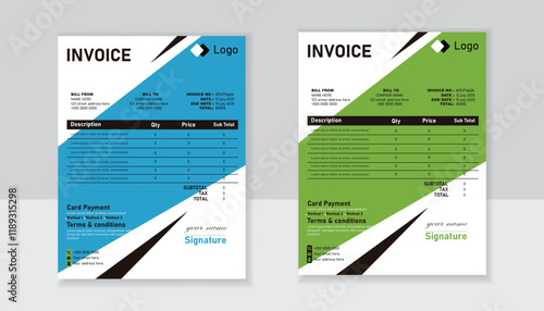 Modern Minimalist Invoice Template for Businesses
