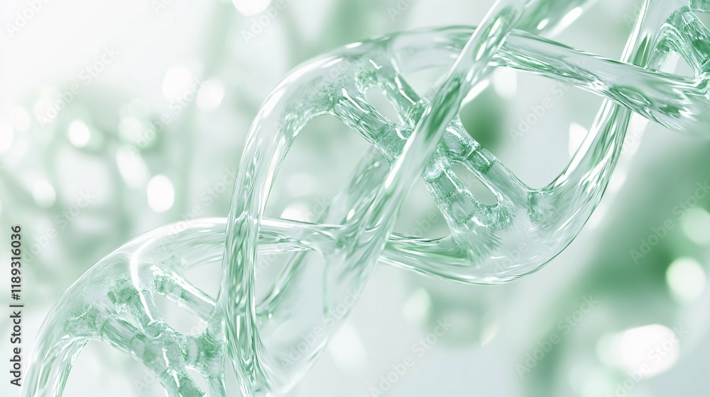 Abstract Representation of a DNA Helix Structure Abstract Representation of a DNA Helix Structure