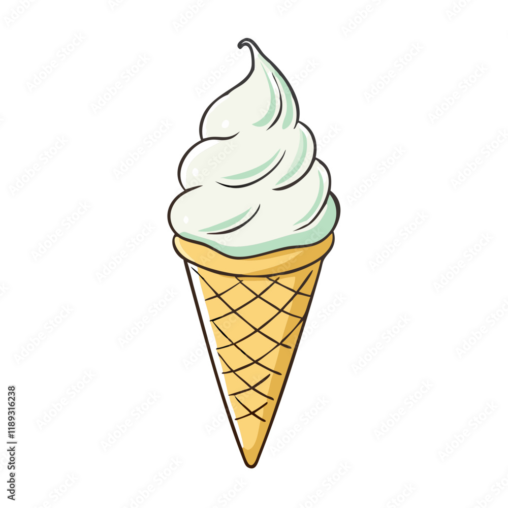 vanilla ice cream cone vector icon, vanilla ice cream cone vector illustration - simple illustration of vanilla ice cream cone, perfect for logos, and vanilla ice cream cone - themed designs. vanilla ice cream cone vector icon, vanilla ice cream cone vector illustration - simple illustration of vanilla ice cream cone, perfect for logos, and vanilla ice cream cone - themed designs.