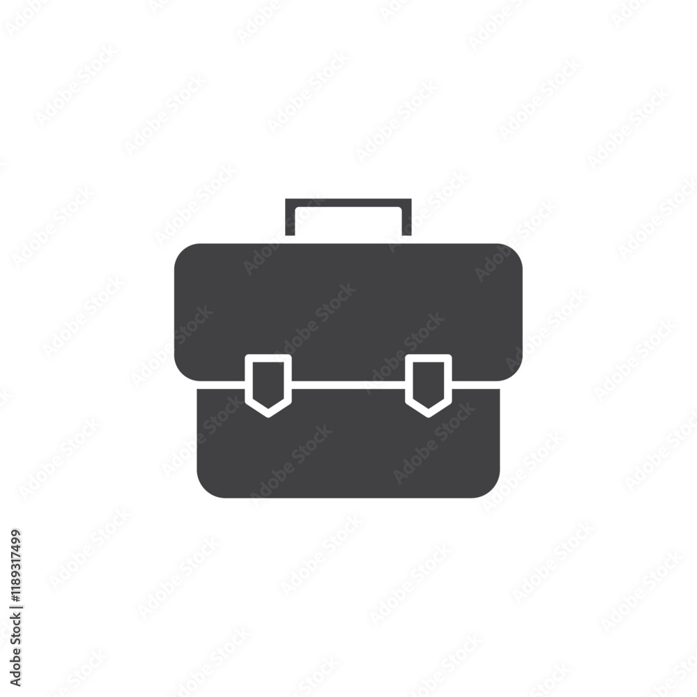 brief case icon Flat logo set collection brief case icon Flat logo set collection