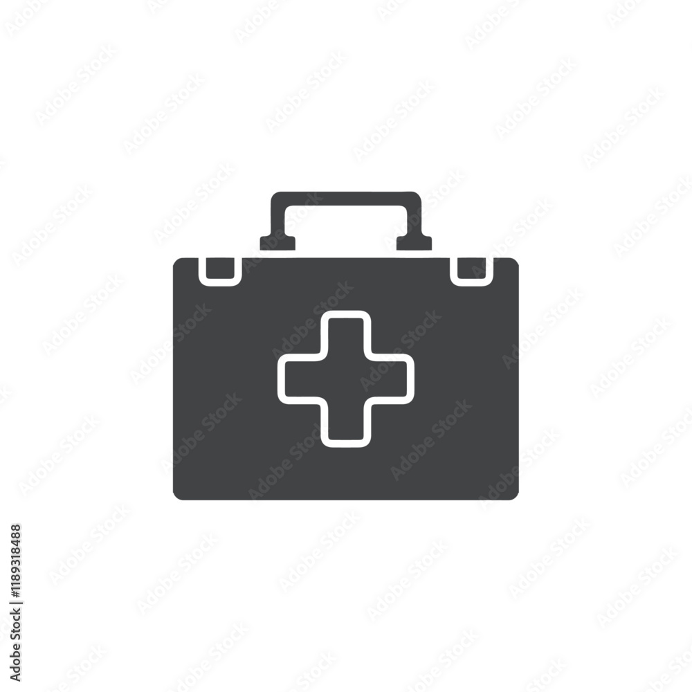 first aid kit icon Flat logo set collection first aid kit icon Flat logo set collection