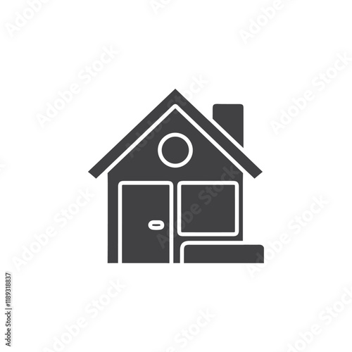 house icon Flat logo set collection