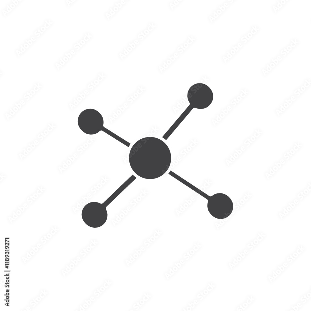molecule icon Flat logo set collection molecule icon Flat logo set collection
