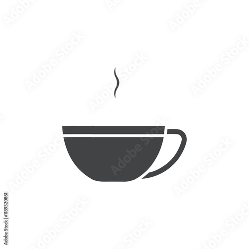 tea icon Flat logo set collection
