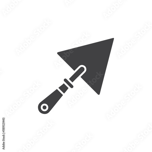 trowel icon Flat logo set collection