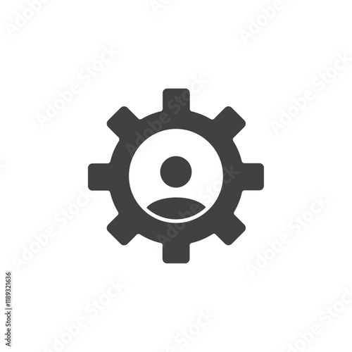 user setting icon Flat logo set collection