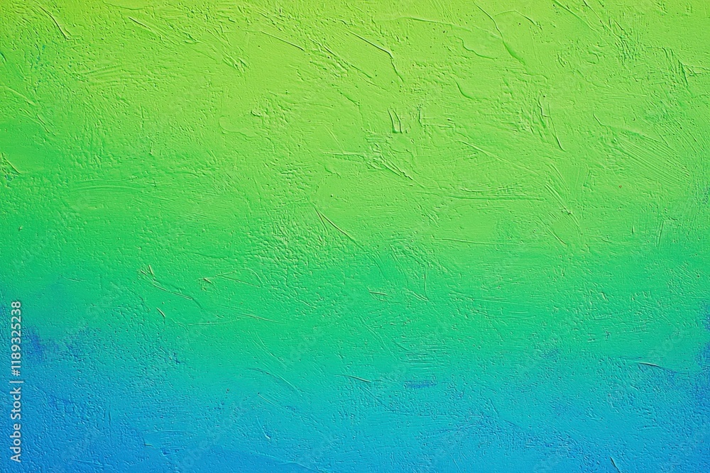 Obraz premium A neon gradient from electric blue to neon green with a coarse grain, ideal for a retro, 80s-inspired design.