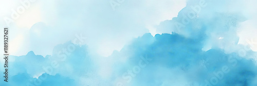 Serene Blue Sky with Soft Clouds - Ideal for Calm and Relaxation Themes