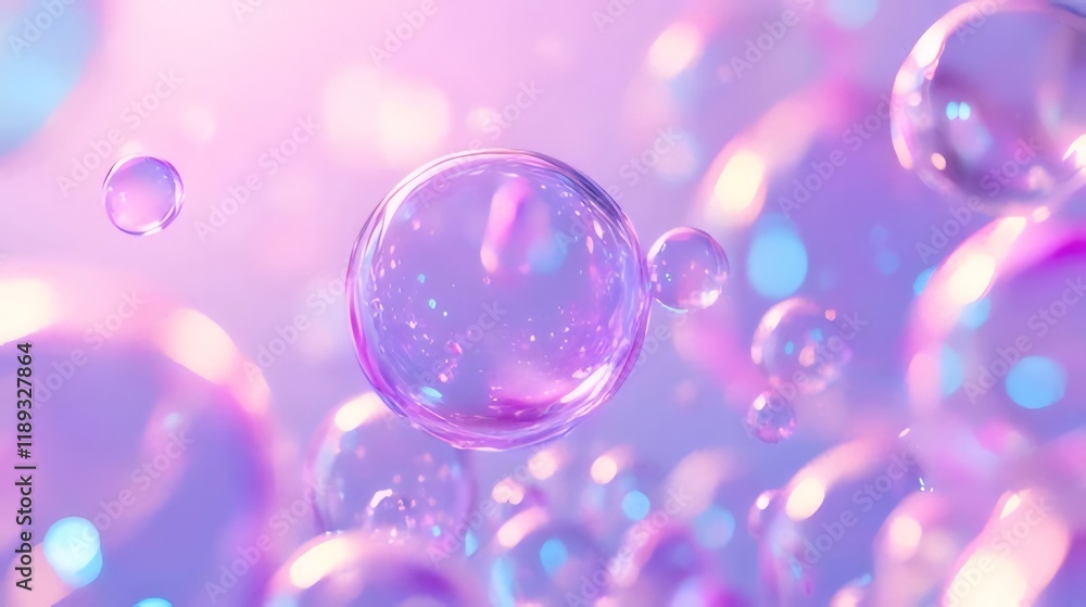 Abstract pastel bubbles floating in air. Abstract pastel bubbles floating in air.