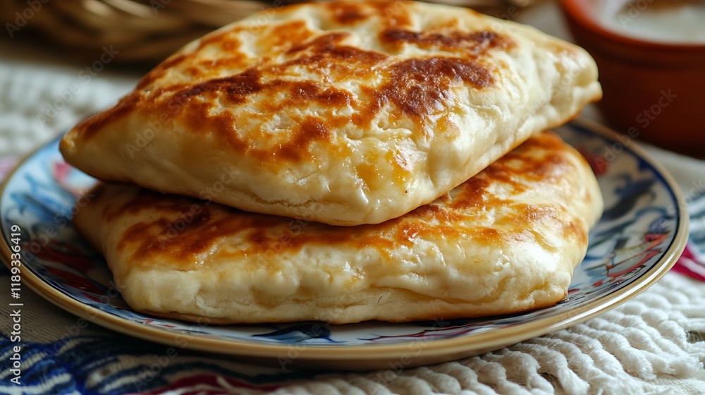 Breads on the plate Breads on the plate