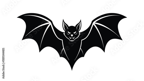 Vampire Bat with Spread Wings