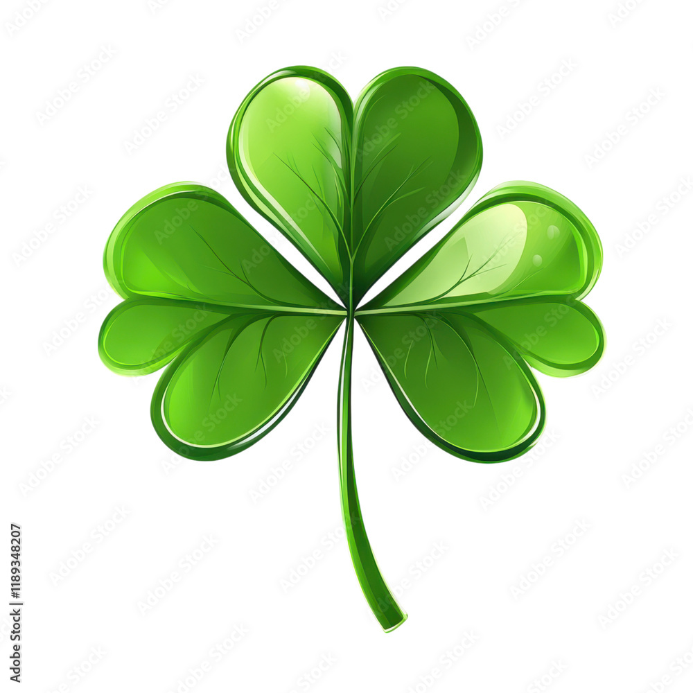 Vibrant Green Shamrock Illustration: A Classic Symbol of Irish Luck and Springtime Vibrant Green Shamrock Illustration: A Classic Symbol of Irish Luck and Springtime