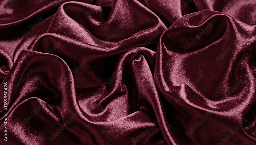 Fototapeta premium Luxurious silk fabric in jewel tones flowing gracefully with captivating folds and shimmering in the light