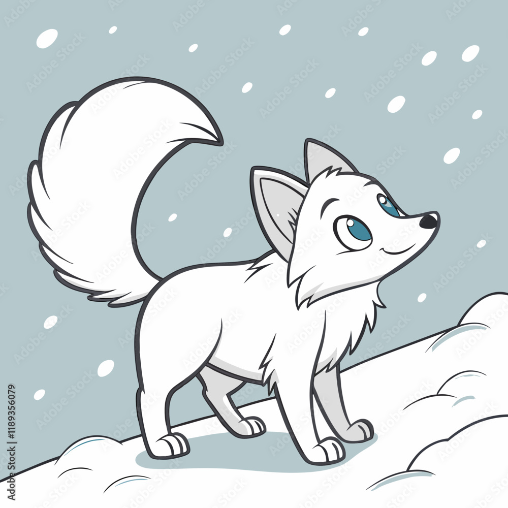 Obraz premium wolf in the snow