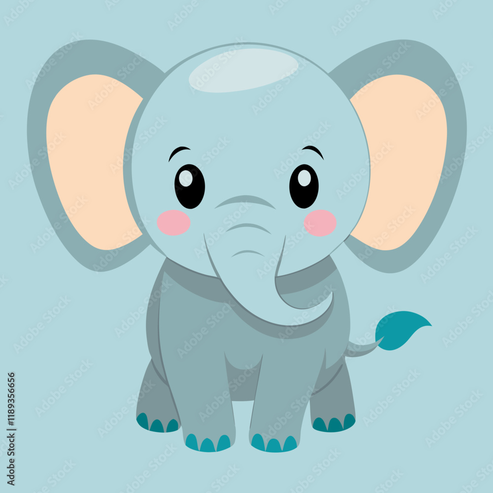 Obraz premium baby elephant cartoon