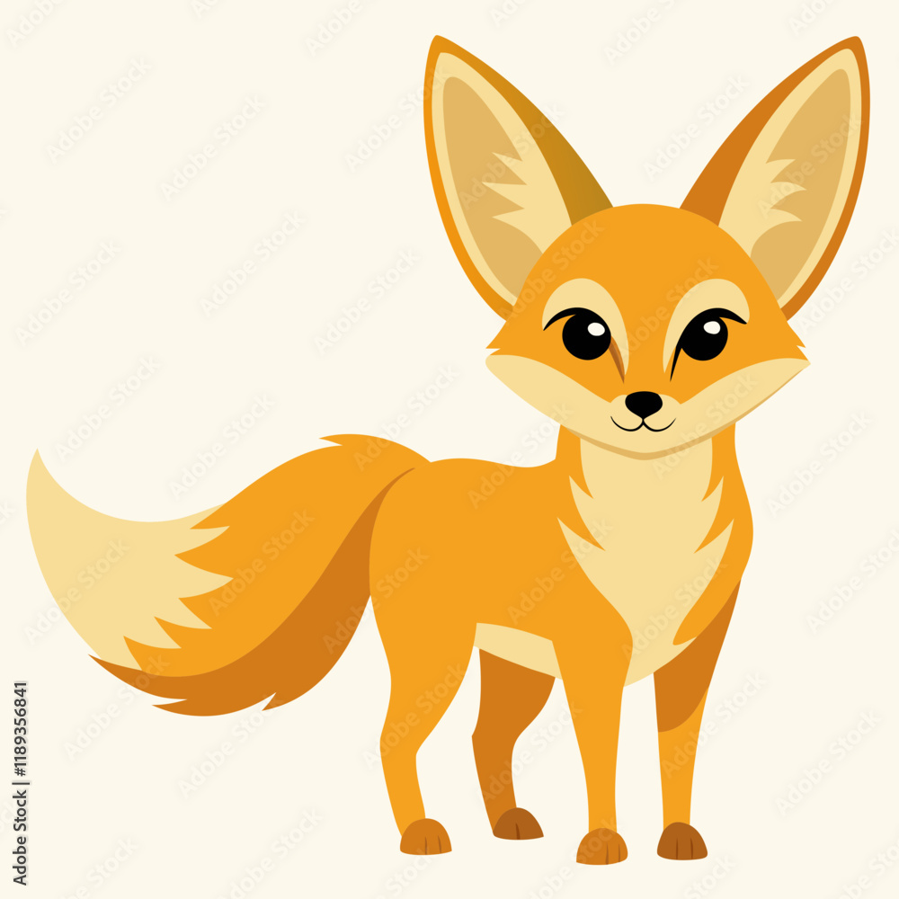 Fototapeta premium fox cartoon isolated on white