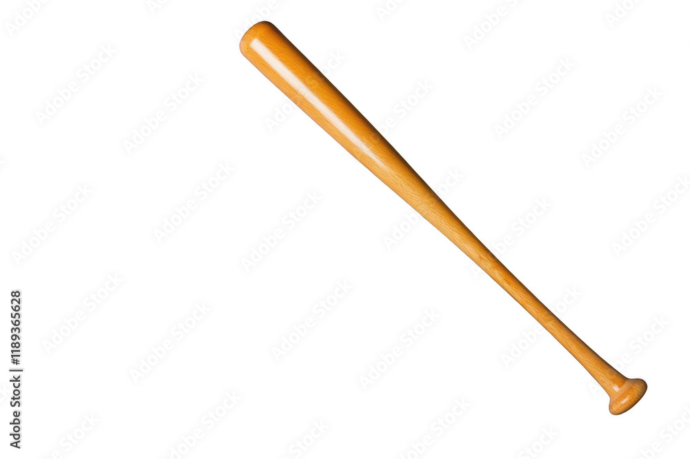 Wooden baseball bat isolated on transparent background Wooden baseball bat isolated on transparent background