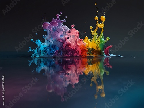 Splach sculpture or splash of substance. Creator Artist Nadia Russ. 