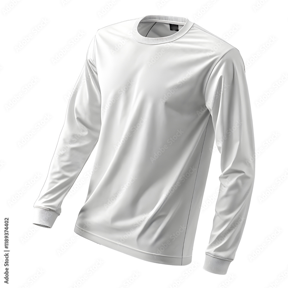 Fototapeta premium White t-shirt and white polo shirt isolated on a blank background showcasing casual clothing and fashion styles