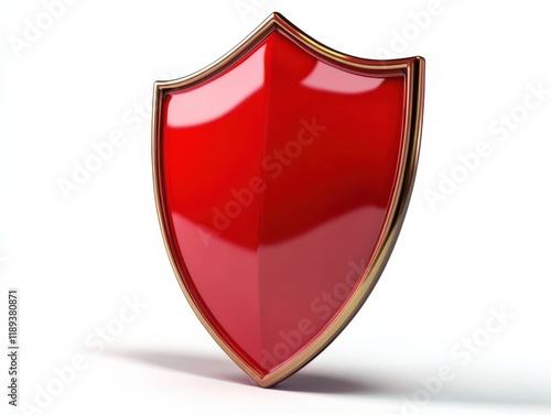 Free Download A red shield with gold trim. - GFXLoad