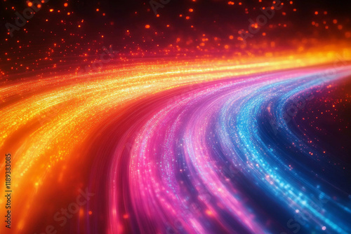 Abstract LED Light Trails in Motion – Long Exposure of Dynamic Patterns