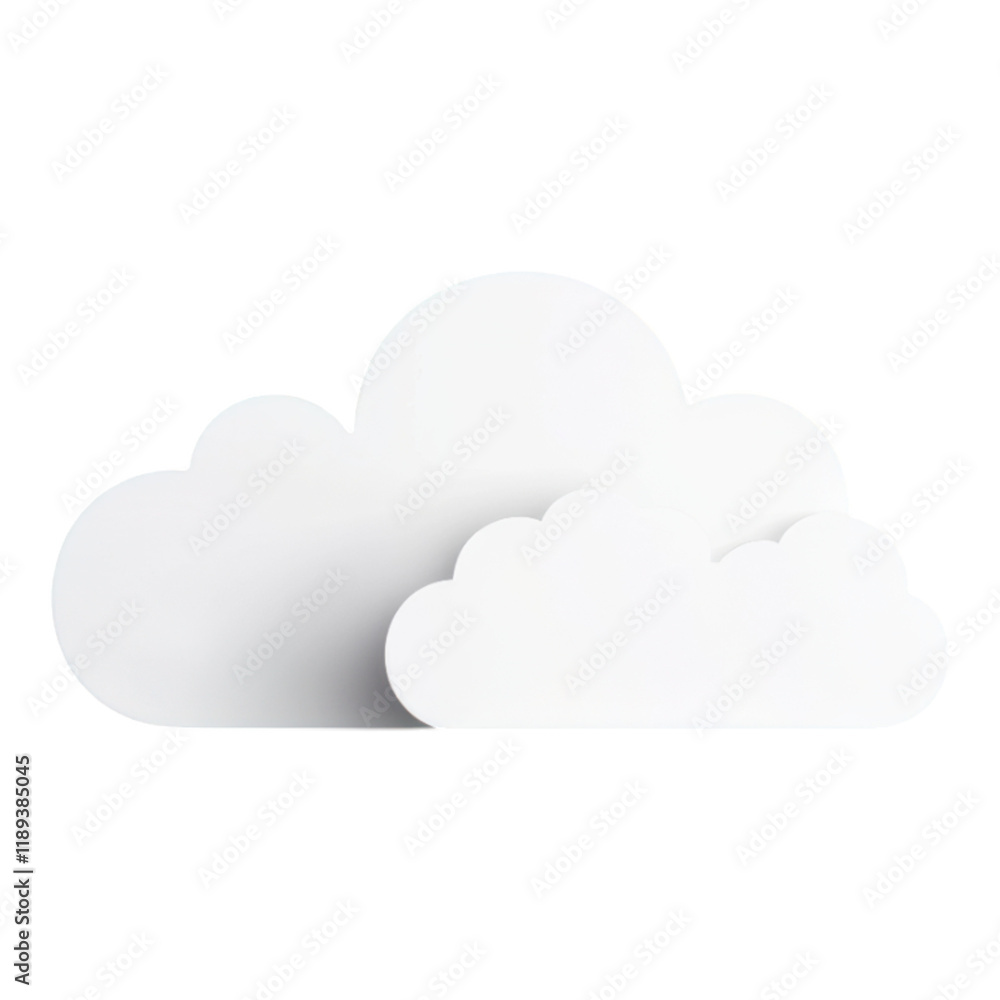 Abstract White Cloud Shape on Light Blue Background Minimalist Design Concept for Technology Nature Abstract White Cloud Shape on Light Blue Background Minimalist Design Concept for Technology Nature