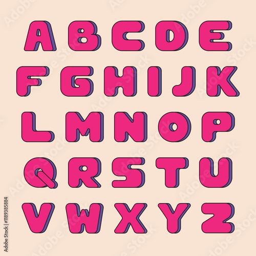 Multicolor memphis alphabet set. Decorative pattern typography. Modern vector type with colorful abstract letters for headline, poster, social web, brochure, etc.