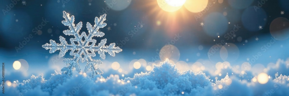 Delicate snowflake falls gently on a frosty windowpane, window, glass, ice Delicate snowflake falls gently on a frosty windowpane, window, glass, ice