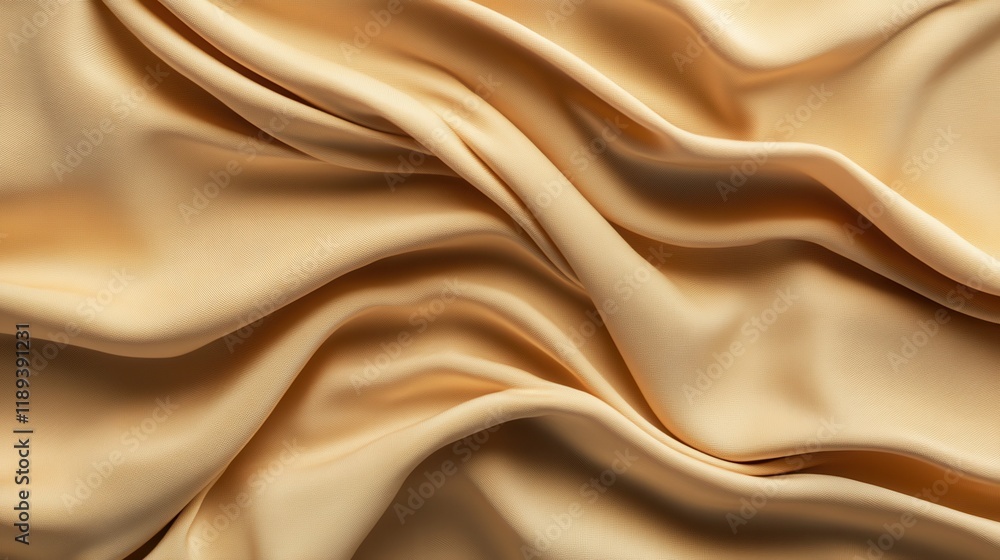 Obraz premium A seamless beige fabric texture with subtle shadows