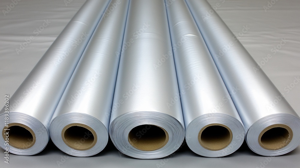Silver Metallic Fabric Rolls Shiny Textile Material Silver Metallic Fabric Rolls Shiny Textile Material