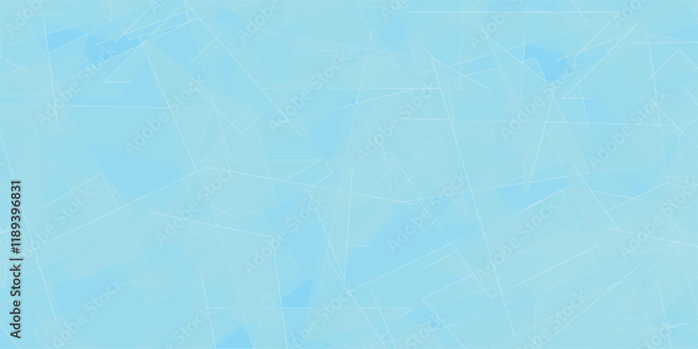 Fototapeta premium Abstract fractal pattern abstract blue fractal geometric triangle polygon shape background