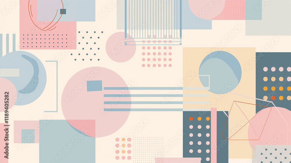 A minimalist geometric background with clean lines and pastel colors, providing a sleek and contemporary look A minimalist geometric background with clean lines and pastel colors, providing a sleek and contemporary look