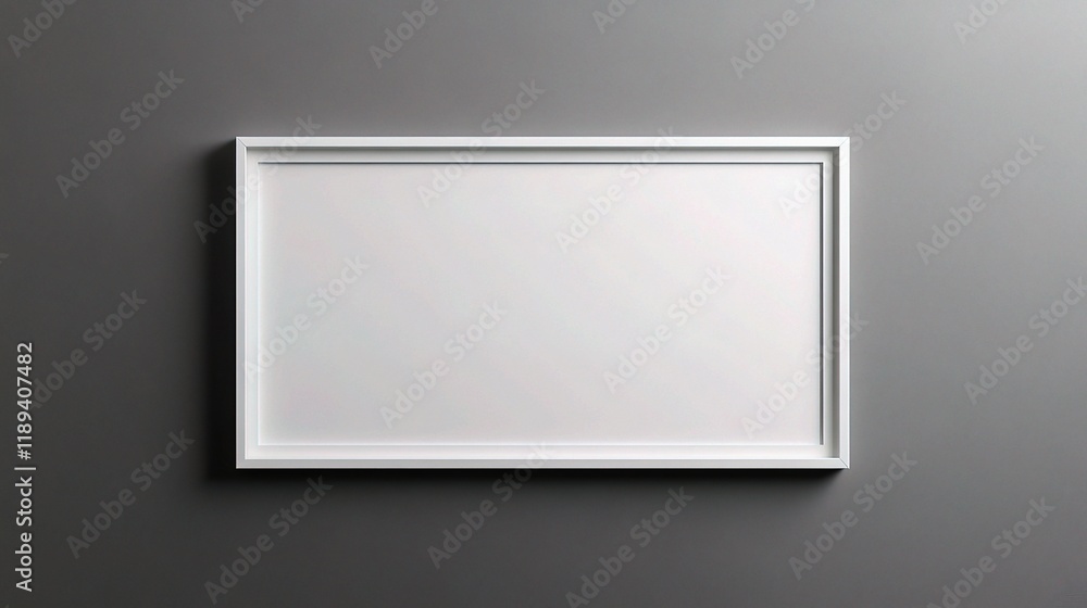 Sleek Isolated Frame Mockup for Paper Display on Gray Background Sleek Isolated Frame Mockup for Paper Display on Gray Background
