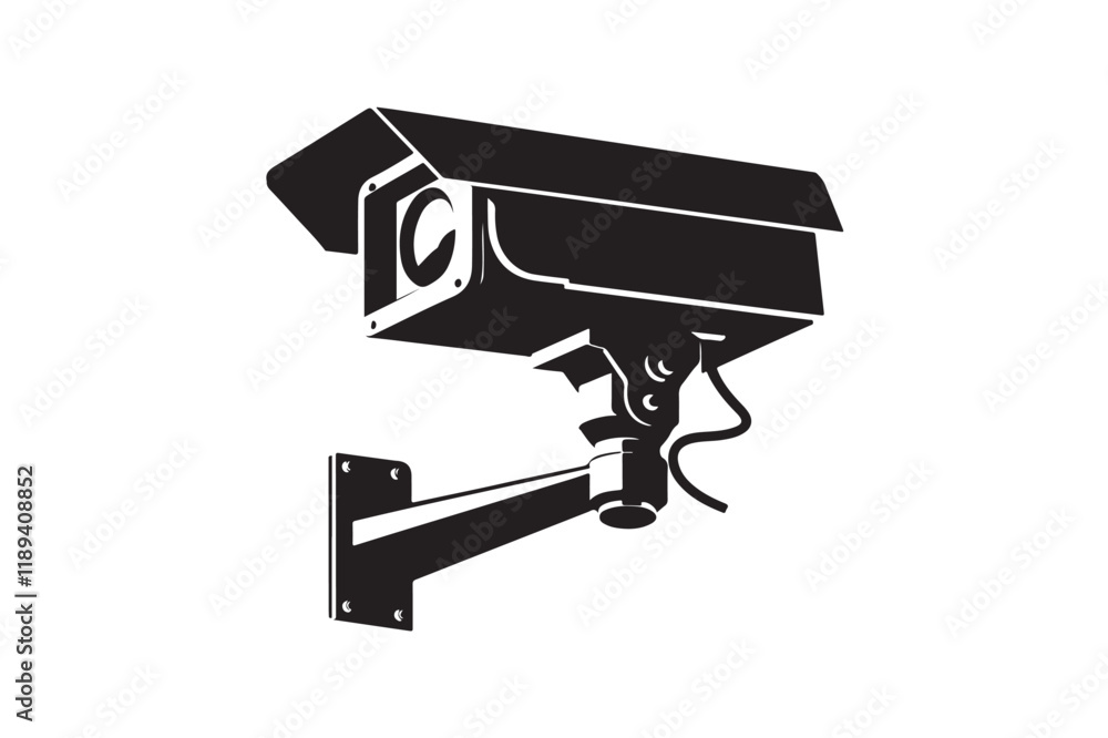 CCTV Security Surveillance Camera Icon Vector CCTV Security Surveillance Camera Icon Vector