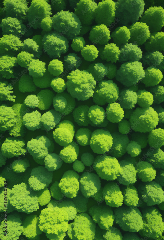 birds view of forest