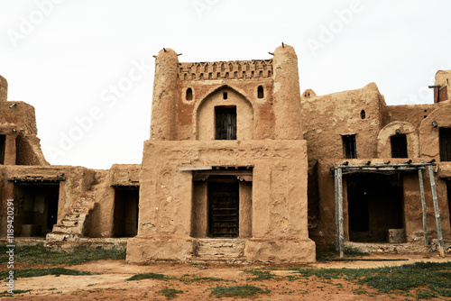 Panorama of Sarai-Batu. An ancient city, the capital of the Golden Horde. Astrakhan region. Russia photo