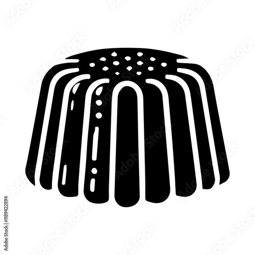 Simple Vector Icon of a Meat Jelly – Logo Design Illustration