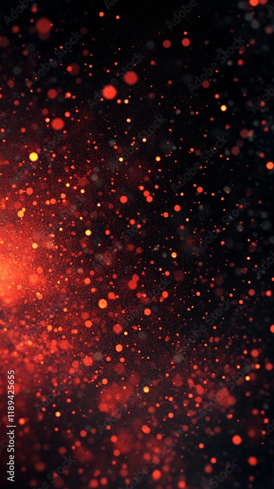 Fototapeta premium Vibrant grainy texture with yellow and red on black, offering a striking modern abstract pattern, comic book style