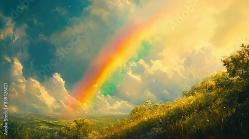 The joy of seeing a rainbow after a rainstorm, a promise of hope and a reminder of lifeÃ¢â‚¬â„¢s vibrant possibilities.