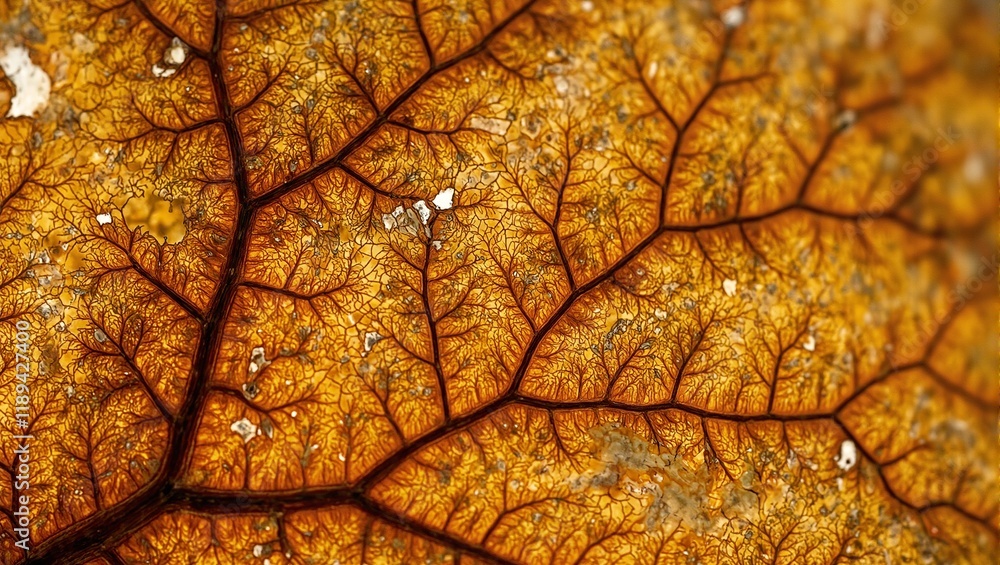 Macro shot of intricate network of veins in a decaying leaf Macro shot of intricate network of veins in a decaying leaf